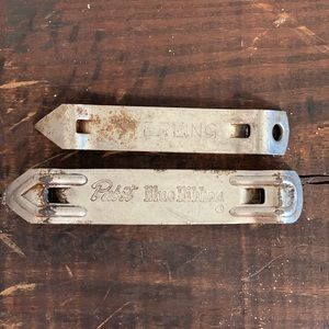 Vintage Pabst blue ribbon beer bottle opener and sterling bottle opener